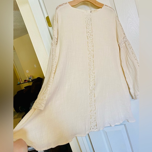 NWT Spell & The Gypsy Collective Cream Doe Eyed Mini Dress - Picture 9 of 17